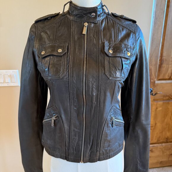 MICHAEL Michael Kors Leather Jacket - Picture 1 of 6